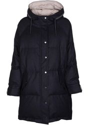 Brunello Cucinelli Blue Wool Down Jacket