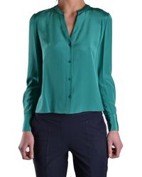 Diane von Furstenberg GRÜN SEIDENHEMD