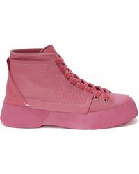 JW Anderson High-Top-Sneakers mit Prägung - Pink