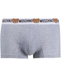 Moschino Shorts mit Teddy-Bund - Grau