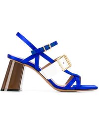 Marni Sandalen mit Schnallen - Blau