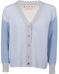 Marni KASCHMIR STRICKJACKE - Blau