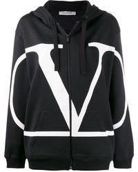Valentino Black Cotton Sweatshirt
