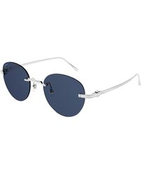 Cartier Damen metall sonnenbrille - Blau