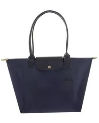 Longchamp Damen andere materialien schultertasche - Blau