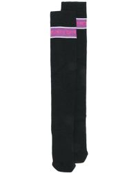 Marcelo Burlon Black Cotton Socks