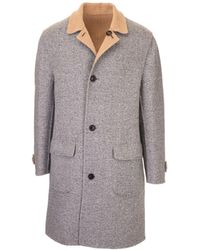 Brunello Cucinelli Grey Wool Coat