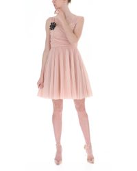 Pinko Pink Synthetic Fibres Dress