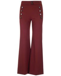 Chloé Sailor-style Trousers - Red