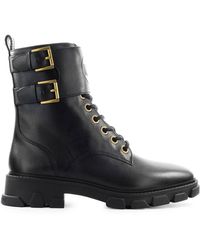 Michael Kors Kincaid Leather Ankle Boot in Black - Lyst