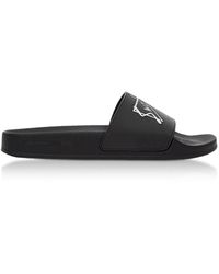 McQ Swallow Slide Sandals - Black