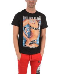 Philipp Plein Andere materialien t-shirt in Rot für Herren Herren Bekleidung T-Shirts Kurzarm T-Shirts 