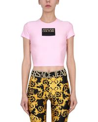 Versace Jeans Couture ANDERE MATERIALIEN T-SHIRT - Pink