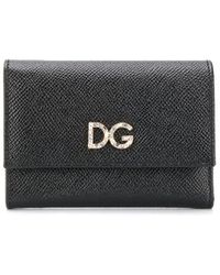 Dolce & Gabbana Verziertes Portemonnaie - Schwarz