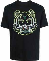 KENZO T-Shirt mit grafischem Print - Schwarz