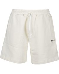 MSGM Baumwolle shorts - Weiß