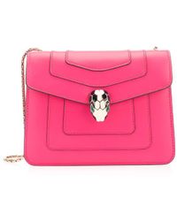 BVLGARI Leather Shoulder Bag - Pink