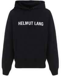 Herren Bekleidung Sport- Helmut Lang Baumwolle Baumwolle sweatshirt in Schwarz für Herren Training und Fitnesskleidung Sweatshirts 