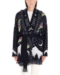 Alanui Blue Cashmere Cardigan