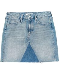 Calvin Klein BLAU BAUMWOLLE ROCK