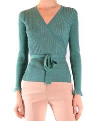Diane von Furstenberg BLAU WOLLE CARDIGAN