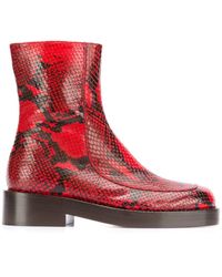 Marni Stiefeletten mit Reißverschluss - Rot