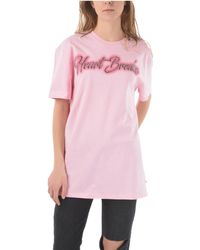 Philipp Plein Damen baumwolle t-shirt - Pink