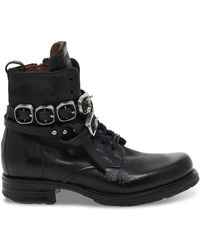 A.s.98 Leather Ankle Boots - Black