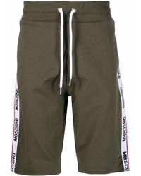 Moschino Shorts mit Logo-Streifen - Grün
