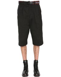 Alexander McQueen Baumwolle shorts - Schwarz