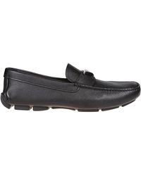 Prada Black Leather Loafers