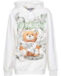 Moschino White Cotton Sweatshirt