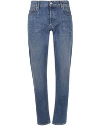 Alexander McQueen Baumwolle Andere materialien jeans in Blau für Herren Herren Bekleidung Jeans 