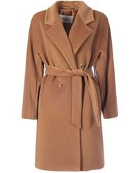 Max Mara Leather Coat - Brown