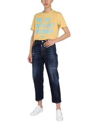 Damen Bekleidung Jeans Schlagjeans DSquared² Denim Andere materialien jeans in Blau 