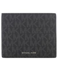 Michael Kors Segeltuch Schmale Brieftasche Greyson mit Logo für Herren Herren Accessoires Portemonnaies und Kartenetuis 