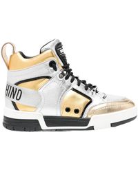 Moschino Streetball High-Top-Sneakers - Natur