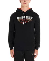 Philipp Plein Logo Embellished Hoodie - Black