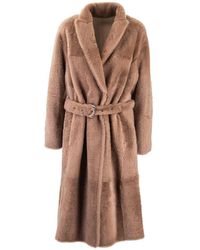 Brunello Cucinelli Brown Wool Coat