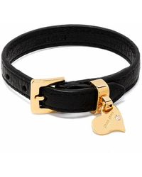 Miu Miu Madras Leather Bracelet - Black