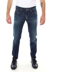 People Blue Cotton Jeans