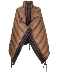 Moncler Polyamide Down Jacket - Brown