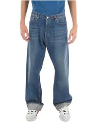 Herren Bekleidung Jeans Alexander McQueen Denim Andere materialien jeans in Blau für Herren 