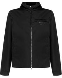 Prada Polyamide Outerwear Jacket - Black