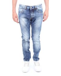 Entre Amis Blue Cotton Jeans