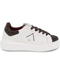 ED PARRISH Leather Sneakers - White