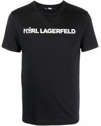 Karl Lagerfeld Baumwolle t-shirt - Schwarz