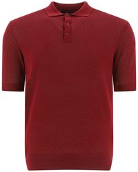 Tagliatore Other Materials Polo Shirt - Red