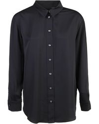 Calvin Klein SCHWARZ POLYESTER HEMD