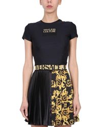 Versace Jeans Couture ANDERE MATERIALIEN T-SHIRT - Schwarz